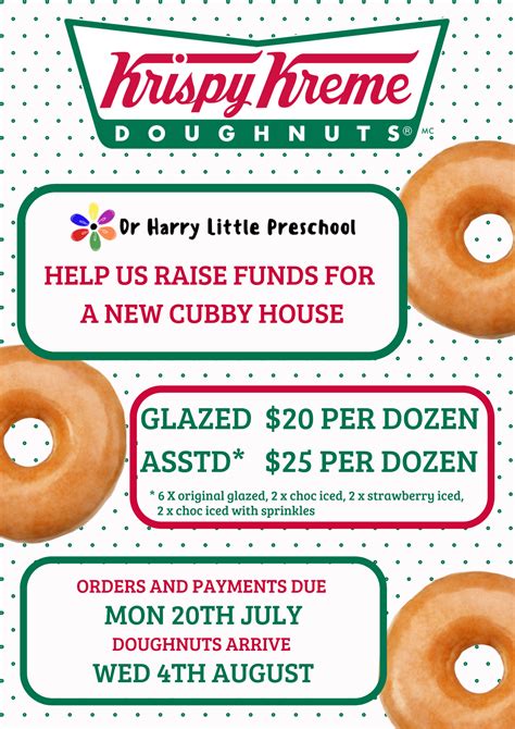 krispy kreme fundraiser flyer